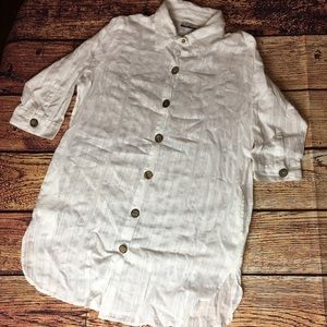 CZ Bathing Suit Button Up Cover Up